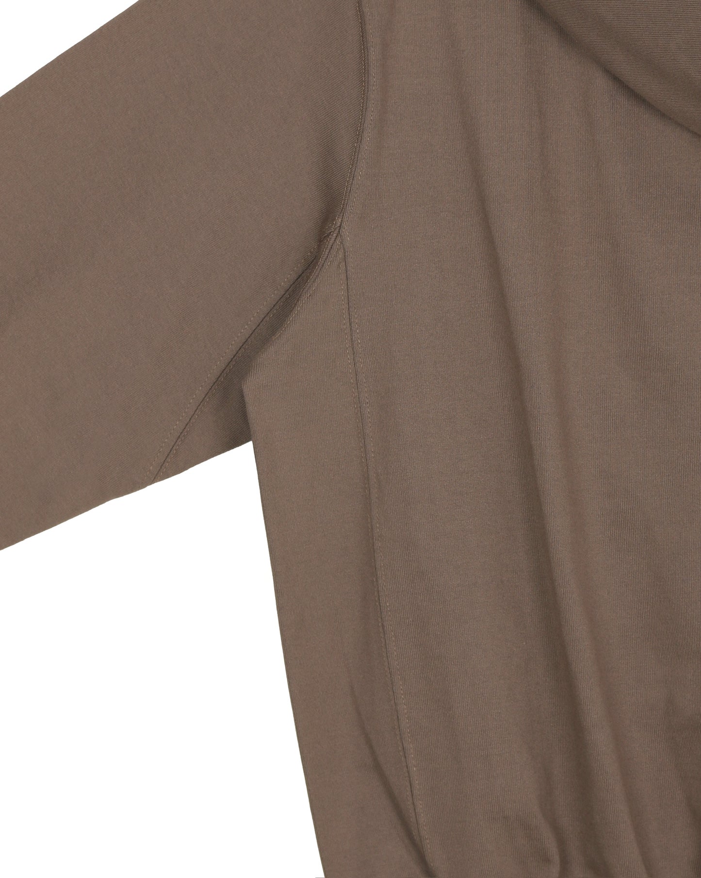 Mocha Two-Way Zip-Up Short Hoodie