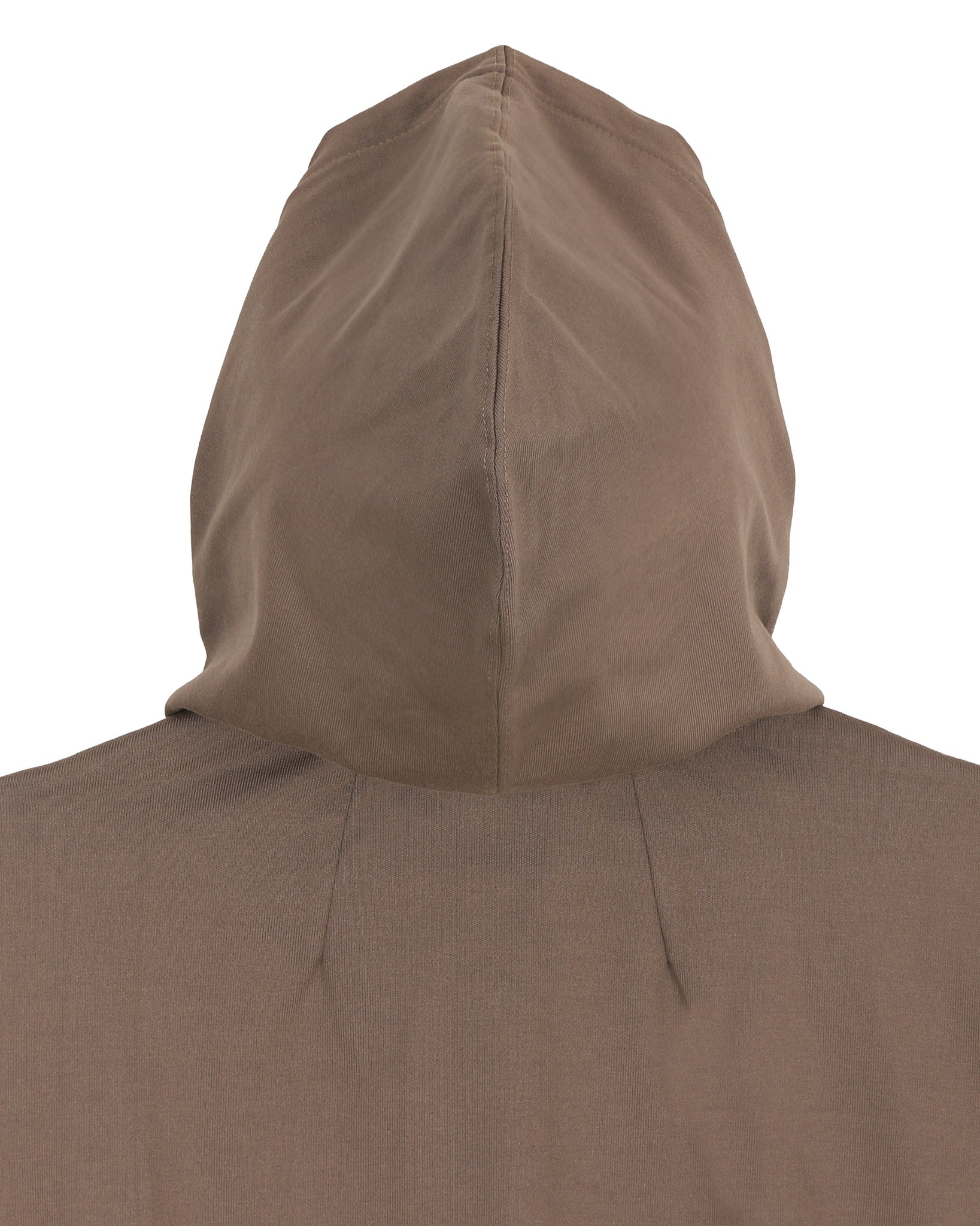 Mocha Two-Way Zip-Up Short Hoodie