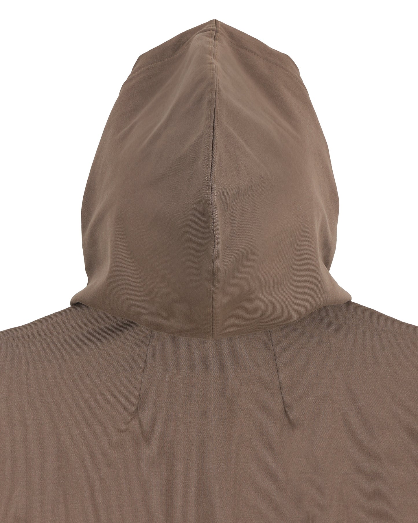 Mocha Two-Way Zip-Up Short Hoodie