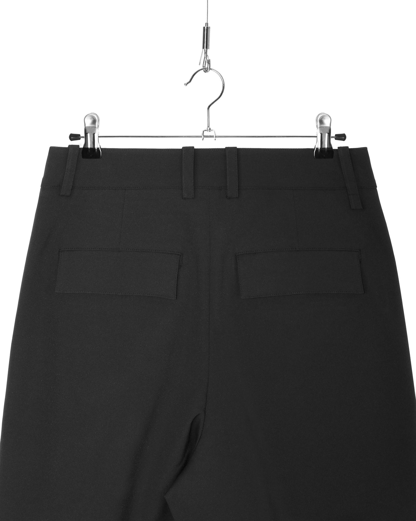 Black Carefree Two Tuck Wide Leg Pants