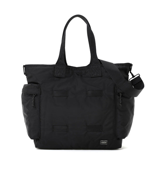 Black Nylon Force 2Way Tote Bag
