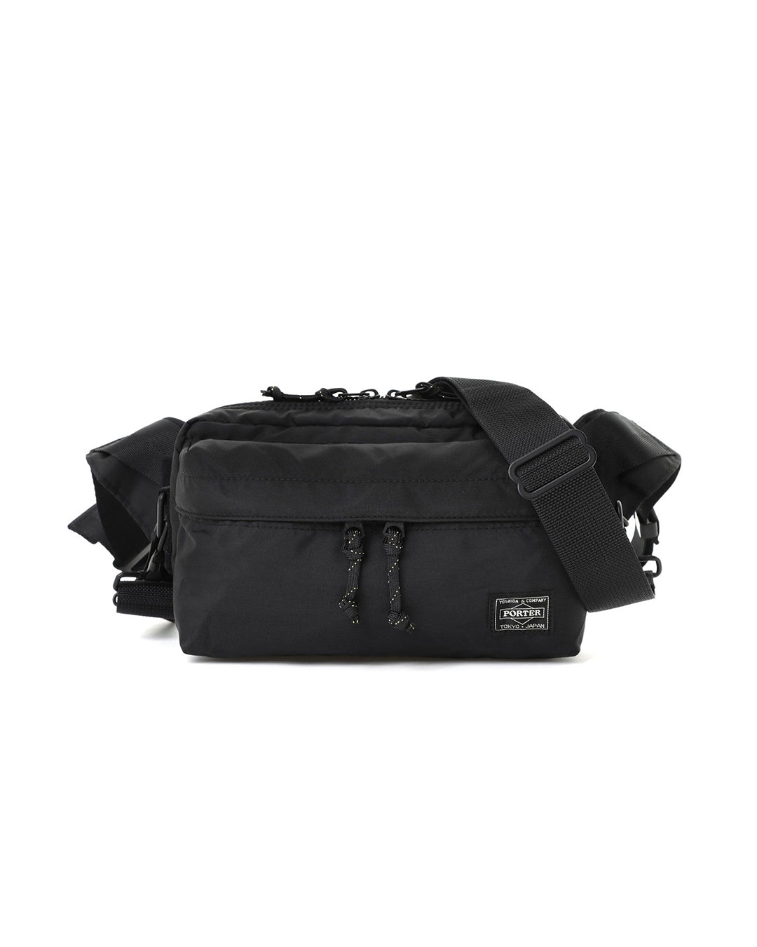Black Nylon Force 2Way Waist Bag