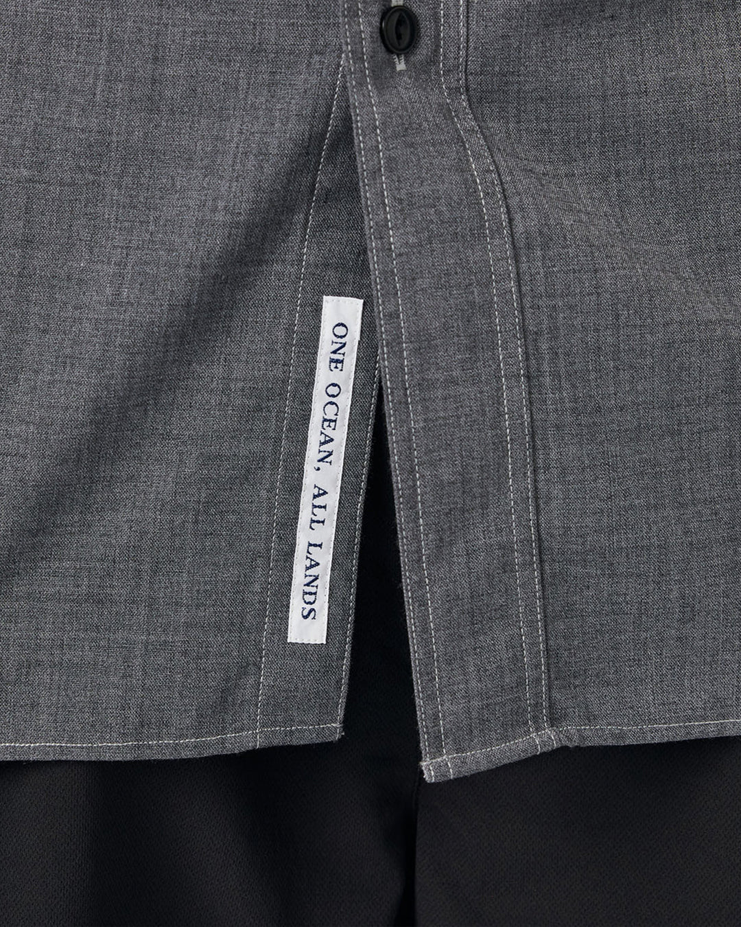 Gray Polyester Wool Field Shirt