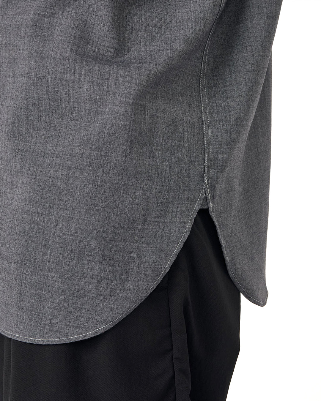 Gray Polyester Wool Field Shirt