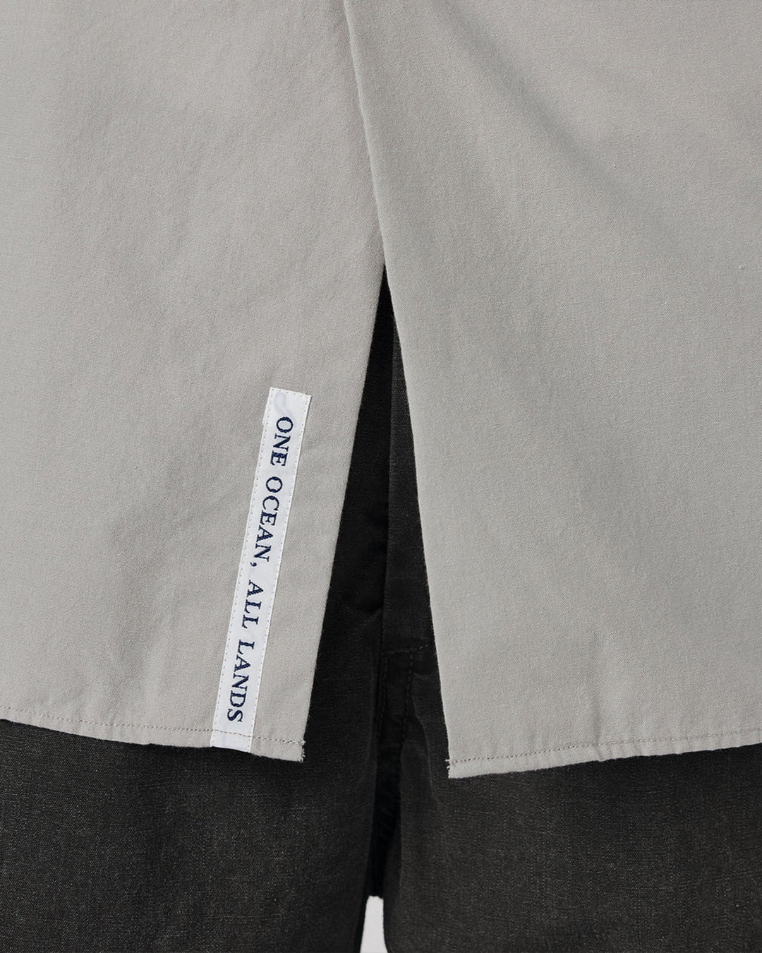 Gray Regular Collar Wind Shirt