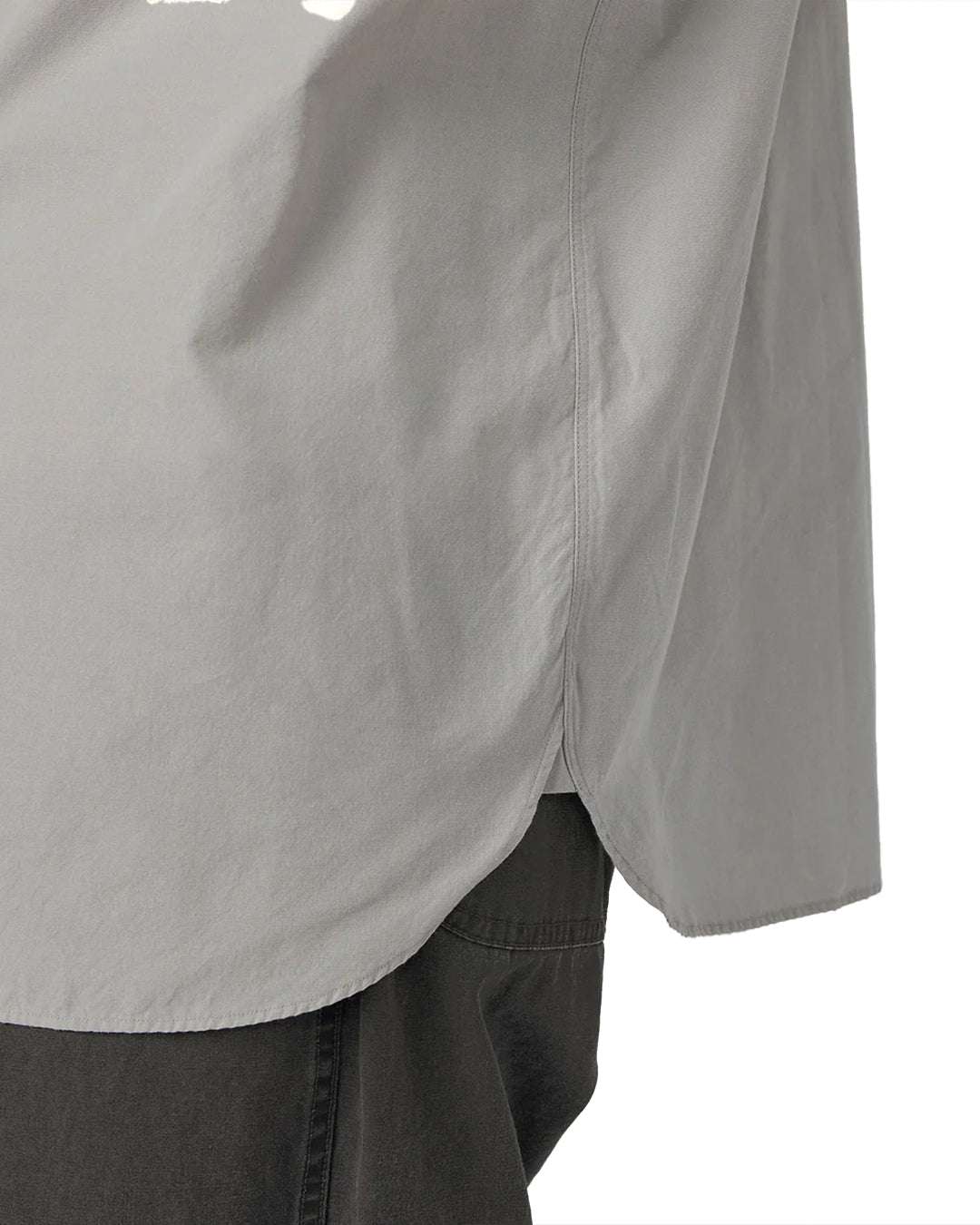 Gray Regular Collar Wind Shirt