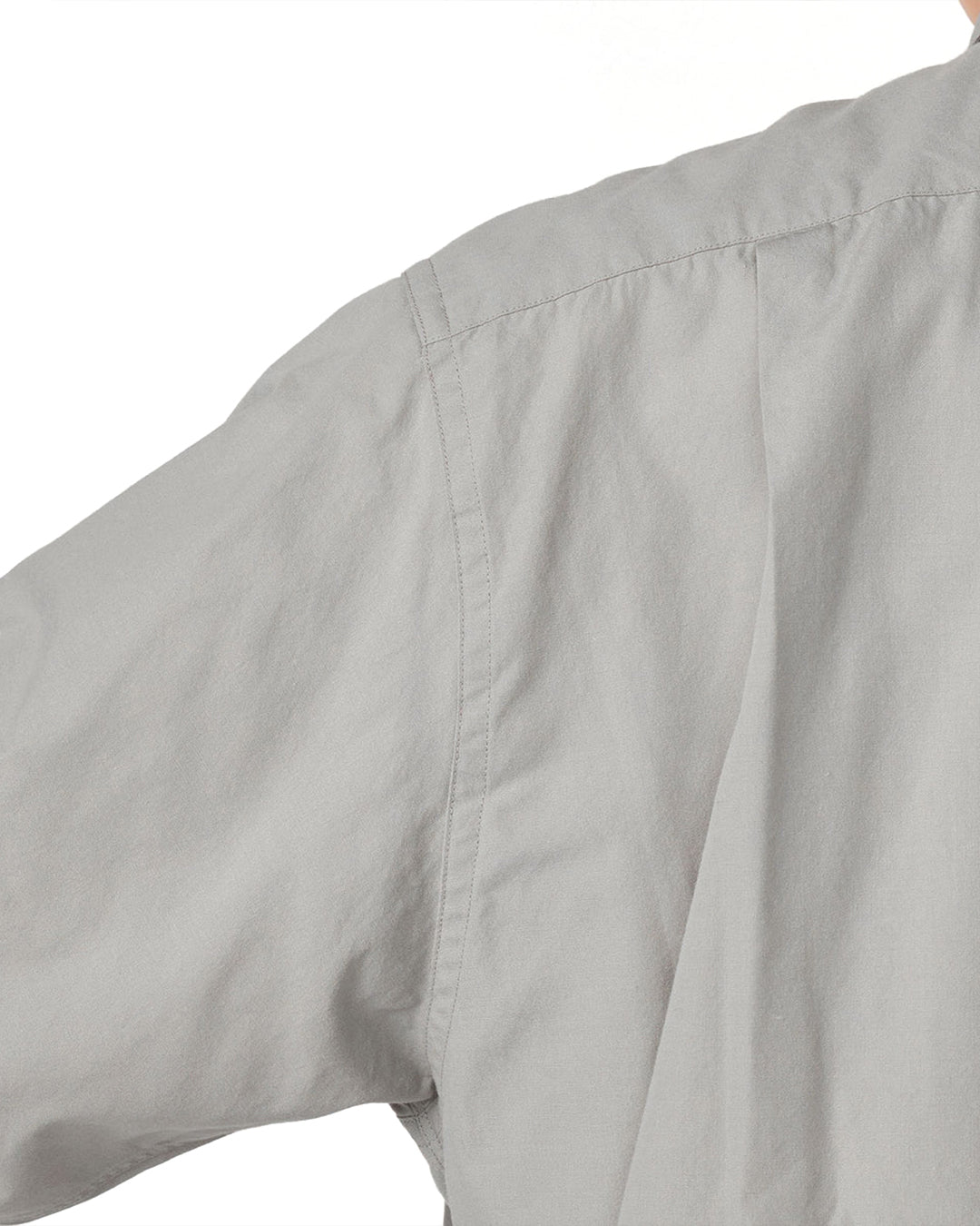 Gray Regular Collar Wind Shirt