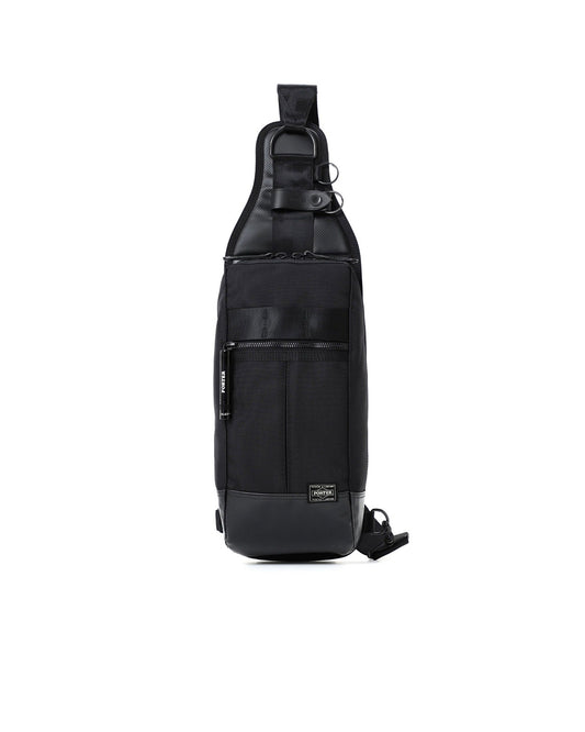 Black Nylon Heat Sling Shoulder Bag