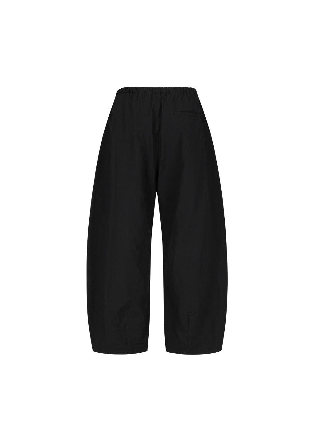 Black Drawstring Wide Fatigue Pants