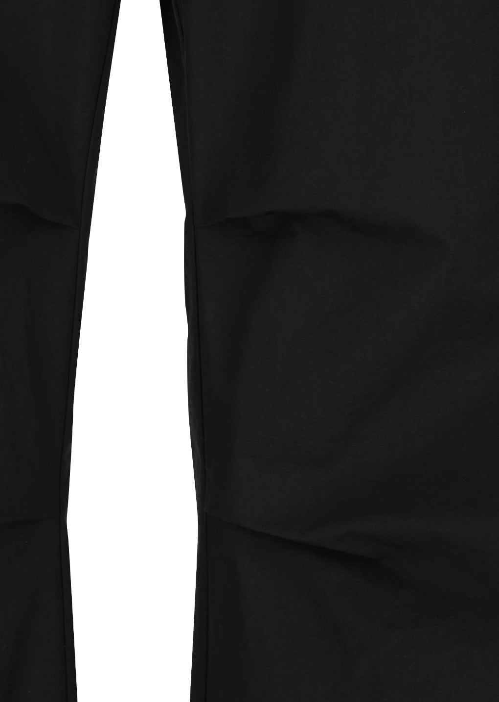 Black Drawstring Wide Fatigue Pants