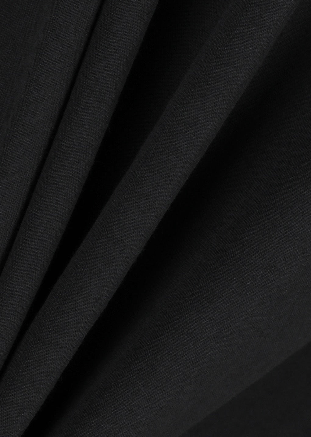 Black Drawstring Wide Fatigue Pants