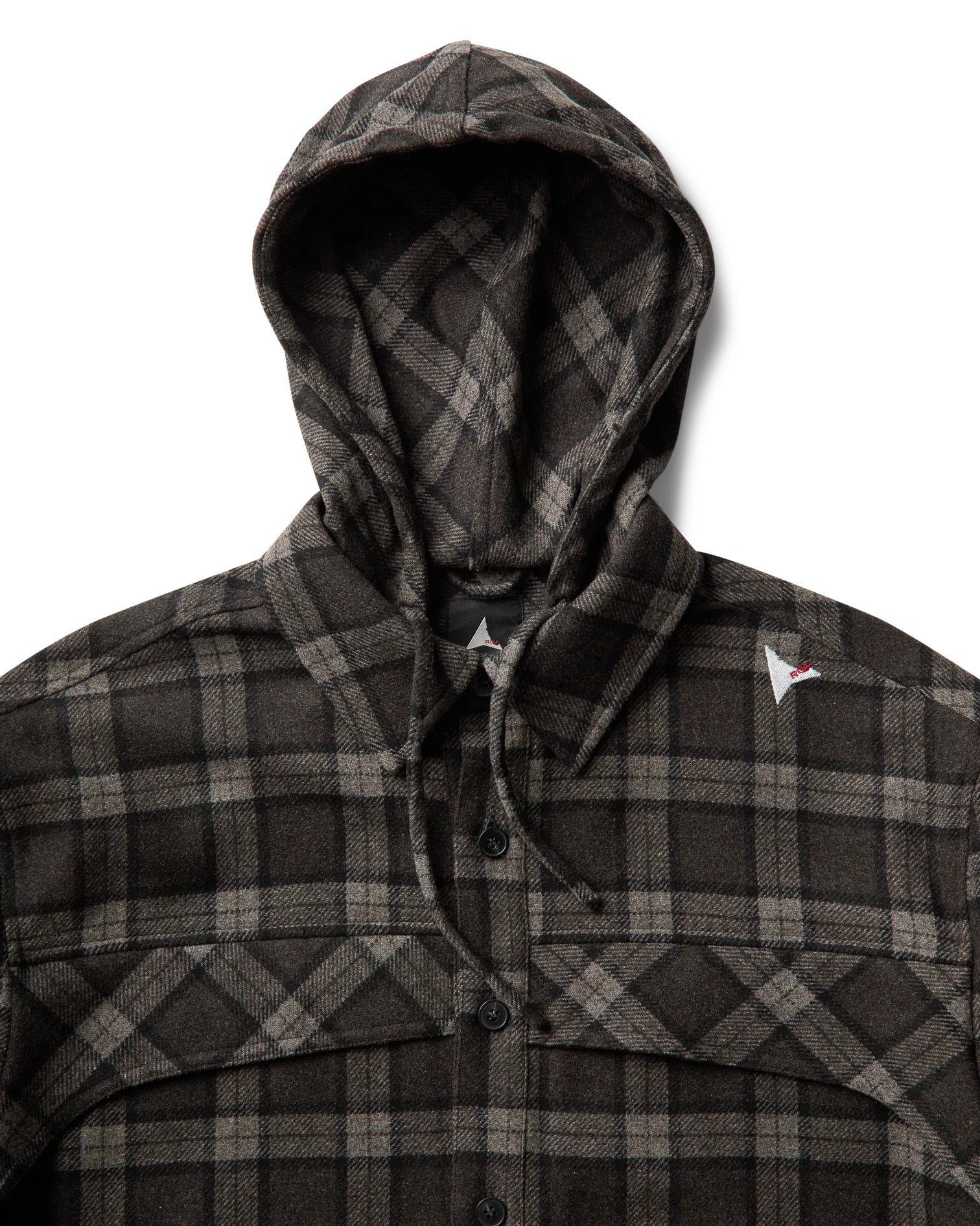 Anthracite Logger Wool Check Long Sleeve Shirt