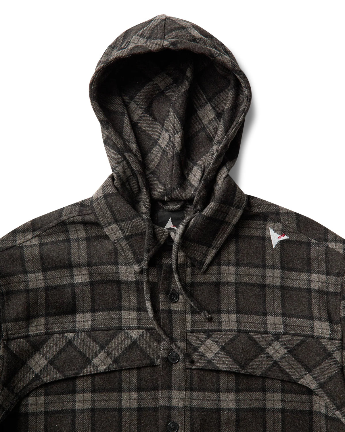 Anthracite Logger Wool Check Long Sleeve Shirt