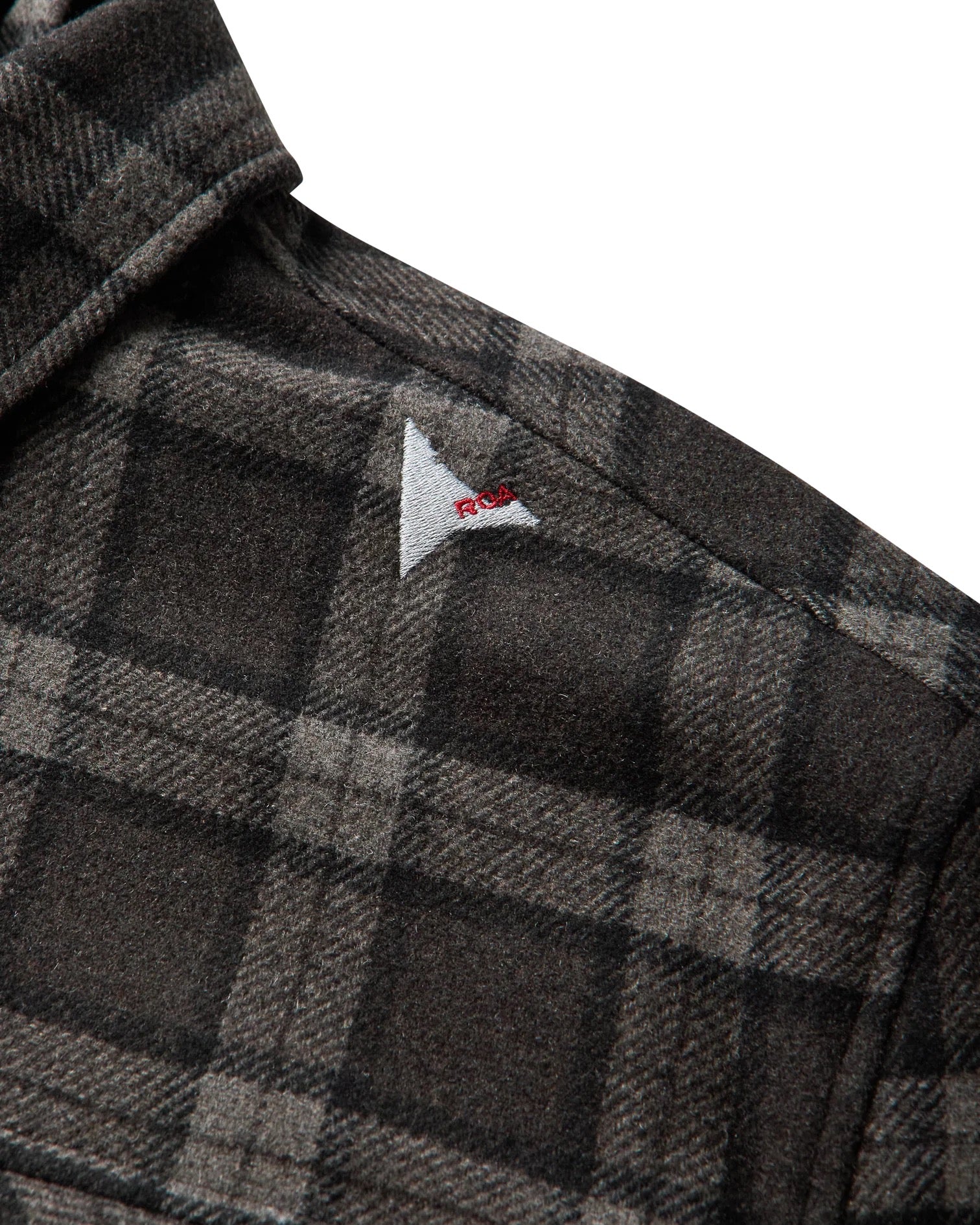 Anthracite Logger Wool Check Long Sleeve Shirt