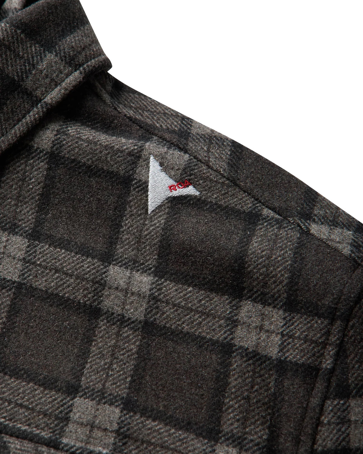 Anthracite Logger Wool Check Long Sleeve Shirt