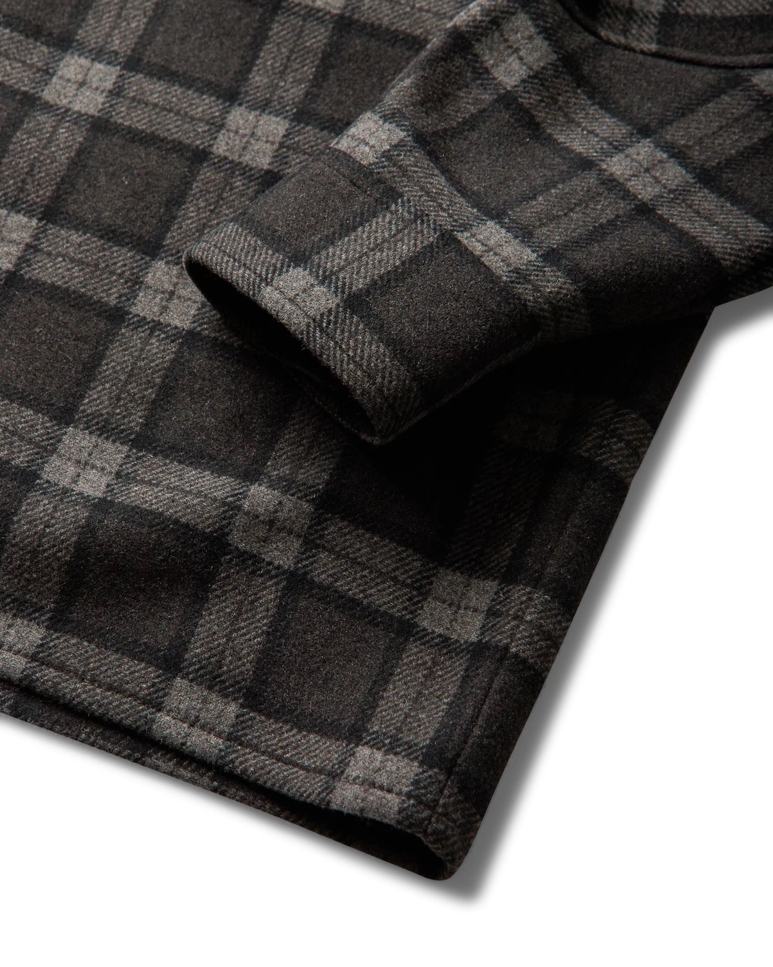 Anthracite Logger Wool Check Long Sleeve Shirt