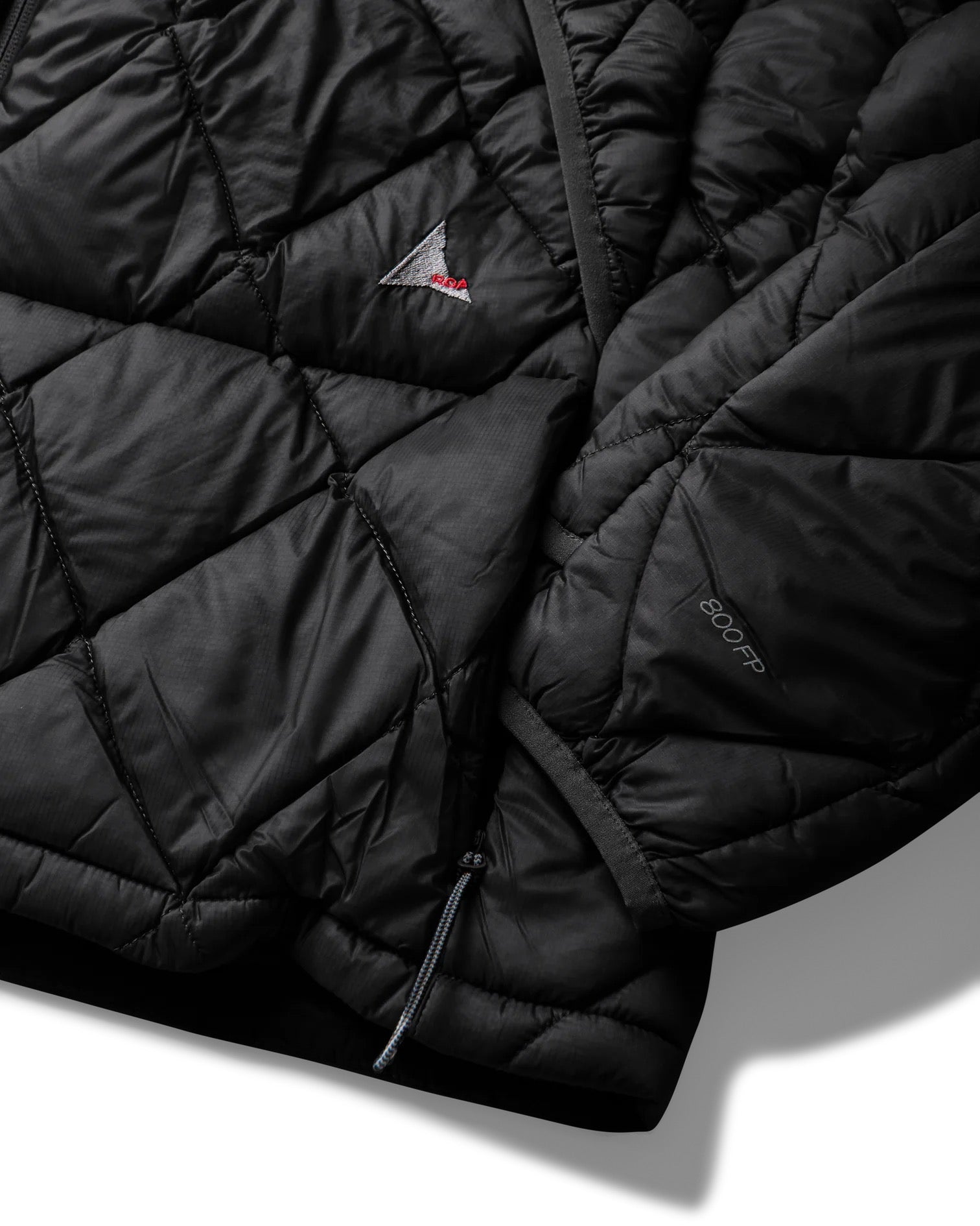 Black Nuna 800 Fill Power Hooded Down Jacket