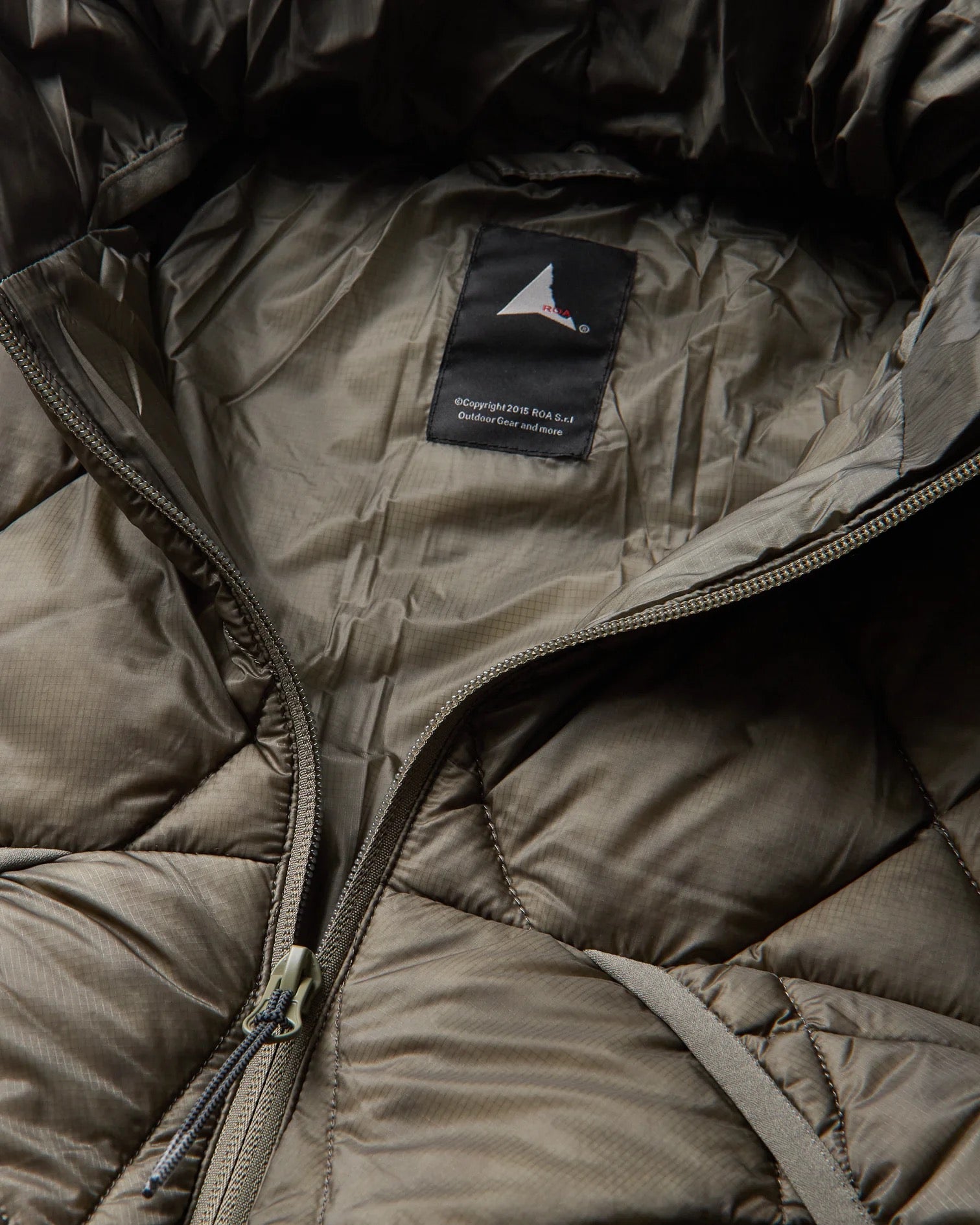 Sage Green Nuna 800 Fill Power Hooded Down Jacket
