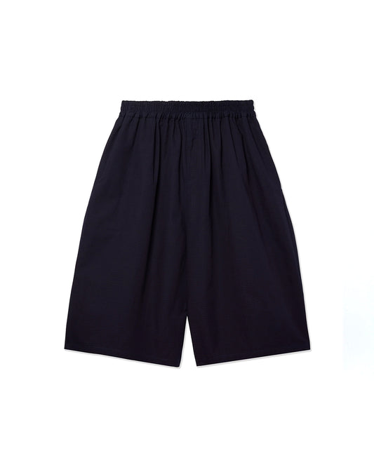 Indigo Cotton Ripstop Oversized Long Factor Shorts