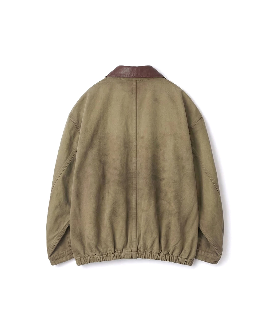 Khaki Beige Cotton Sulfur Dyed Oxford Vintage Jacket