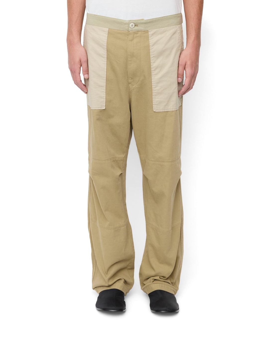 Khaki Cotton Twill Pants