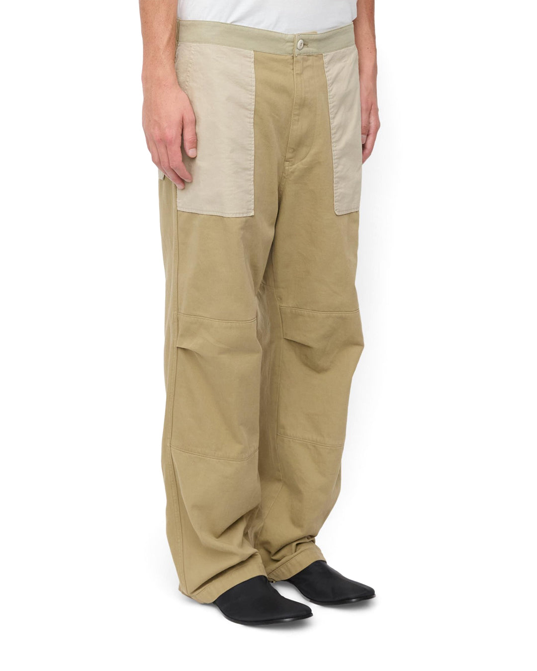 Khaki Cotton Twill Pants