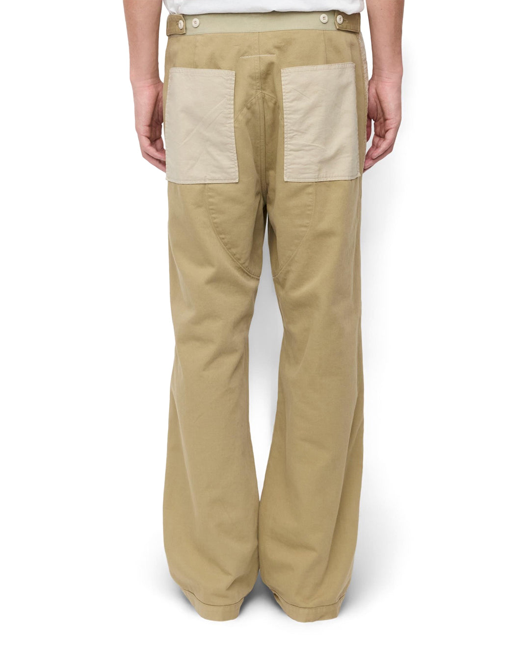 Khaki Cotton Twill Pants