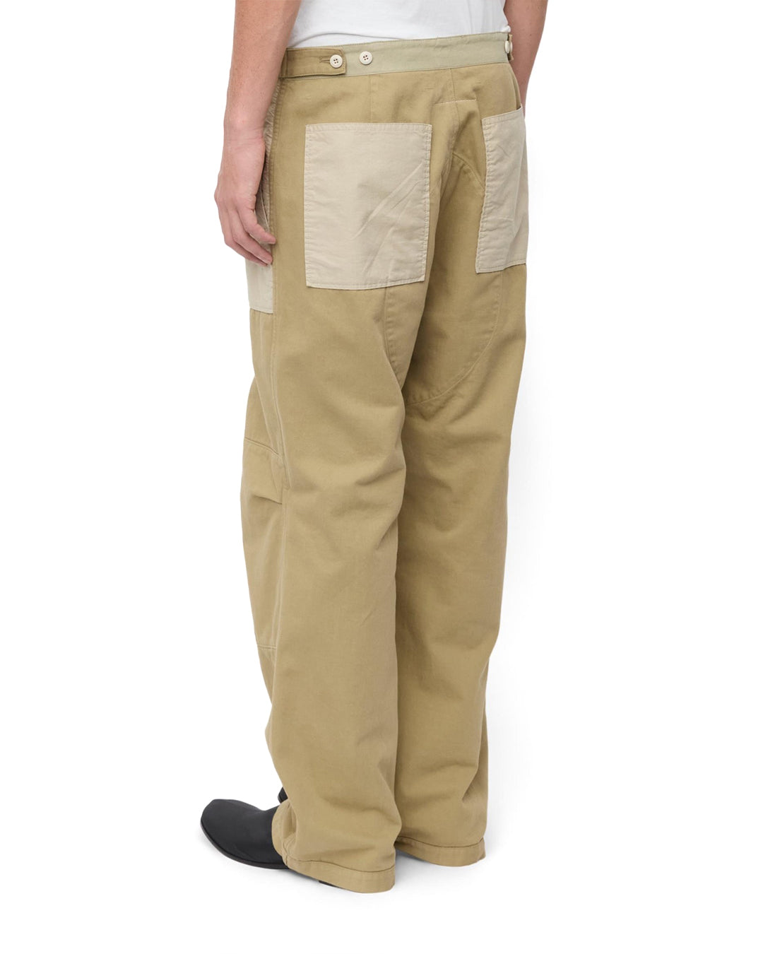 Khaki Cotton Twill Pants