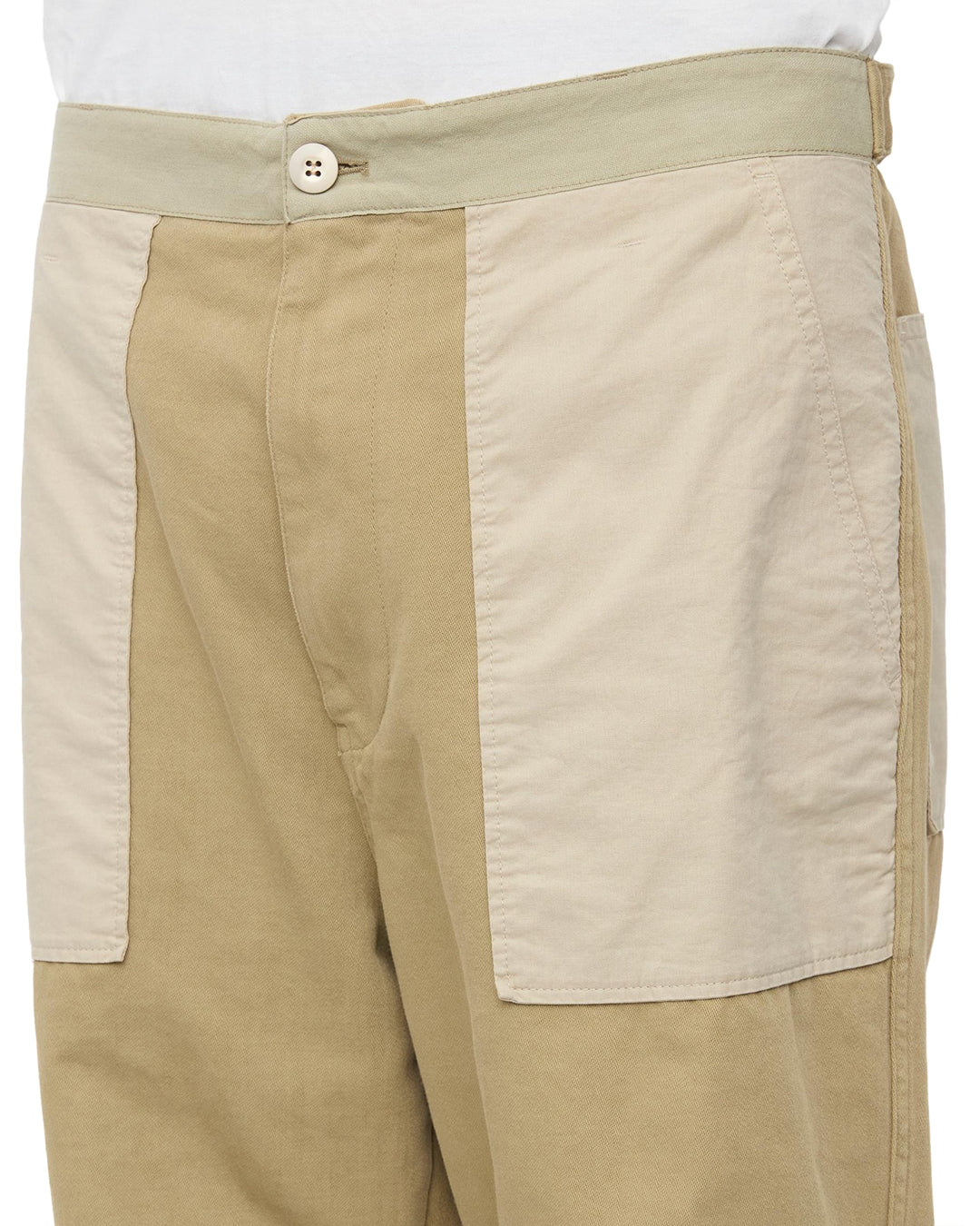 Khaki Cotton Twill Pants