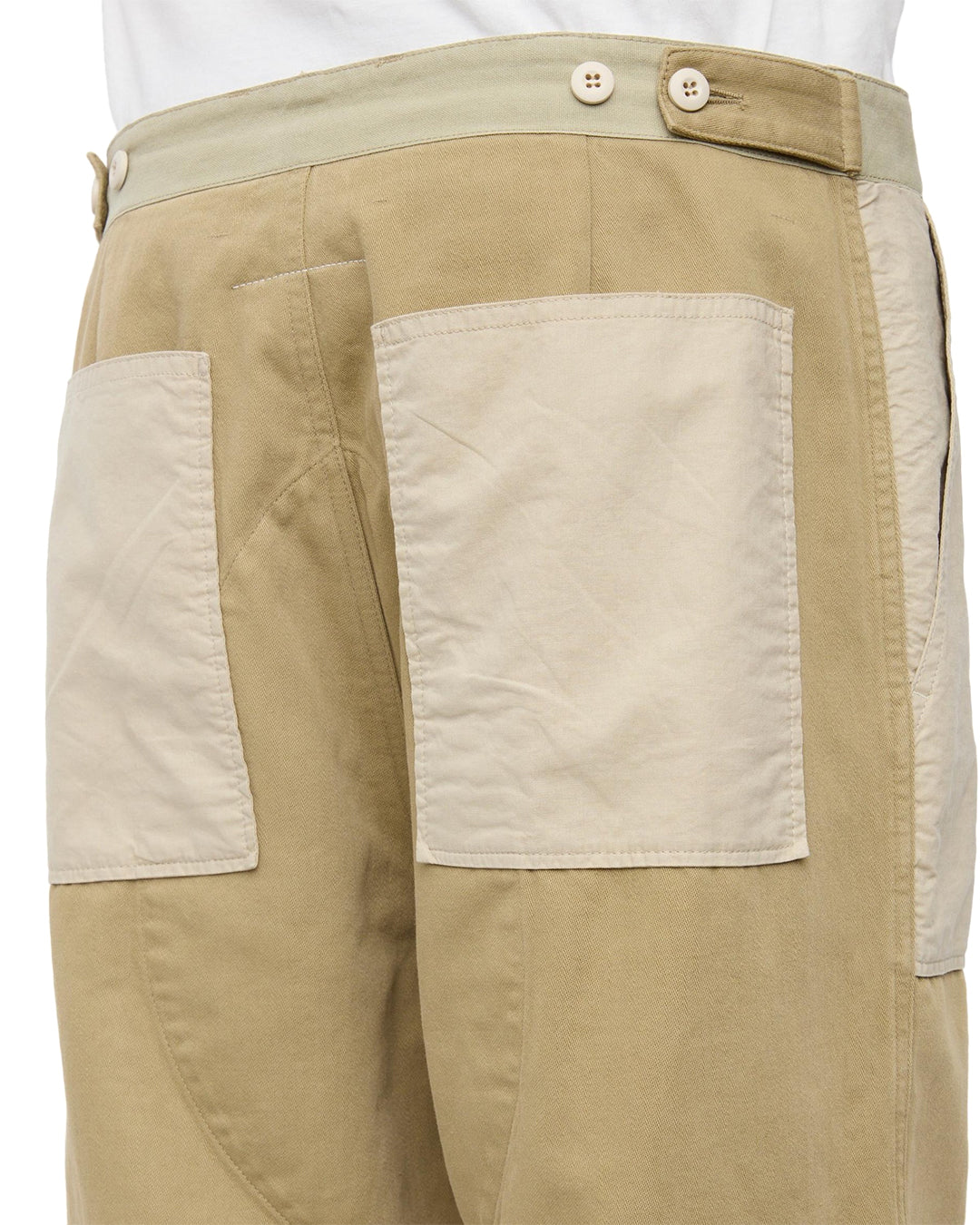 Khaki Cotton Twill Pants