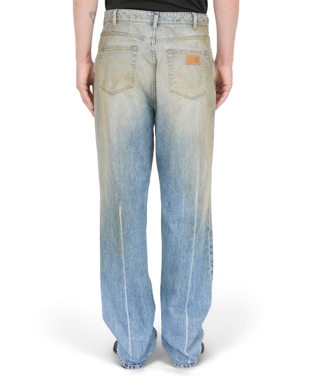 Medium Blue 5 Pockets Denim Pants