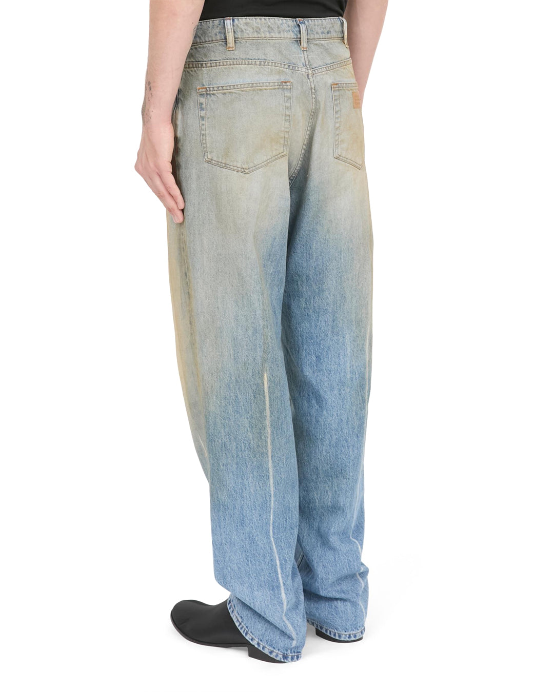 Medium Blue 5 Pockets Denim Pants