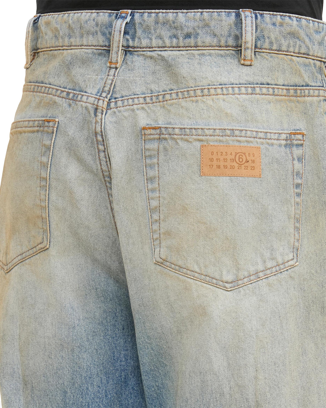 Medium Blue 5 Pockets Denim Pants