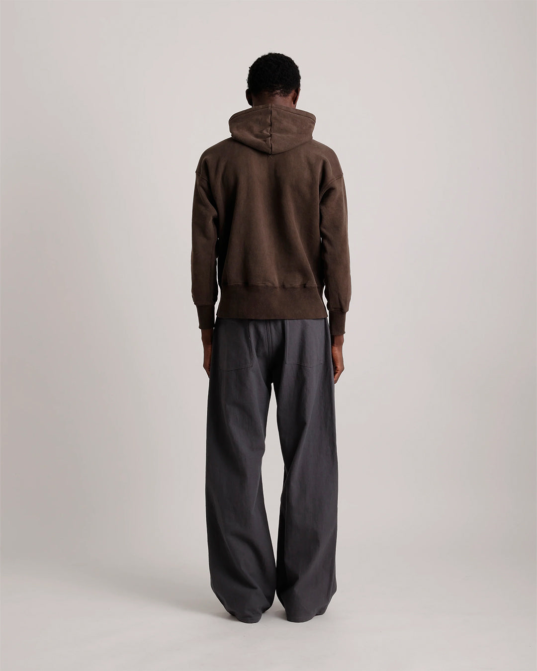 Mud Dyed Brown Lot.620 After Hooded Sweatshirt