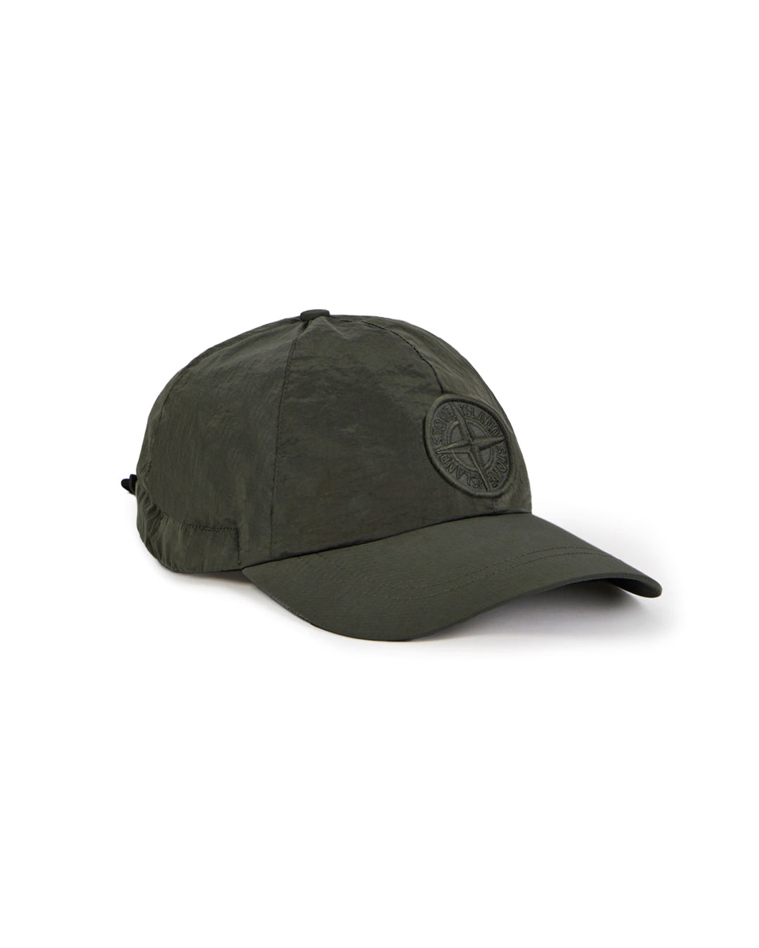 Musk Green Nylon Metal in ECONYL Baseball Cap
