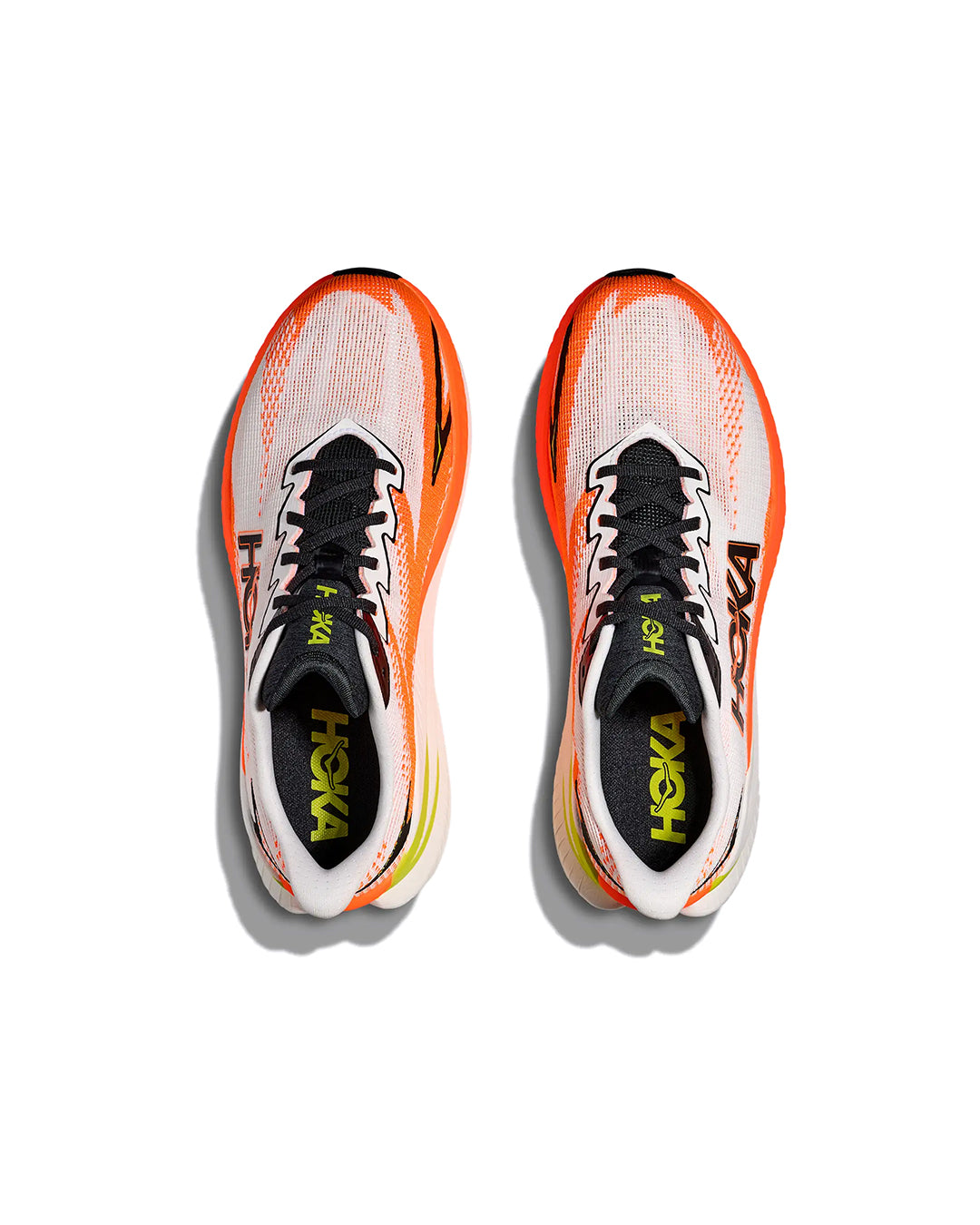 White / Neon Tangerine Mach X 3 Sneaker