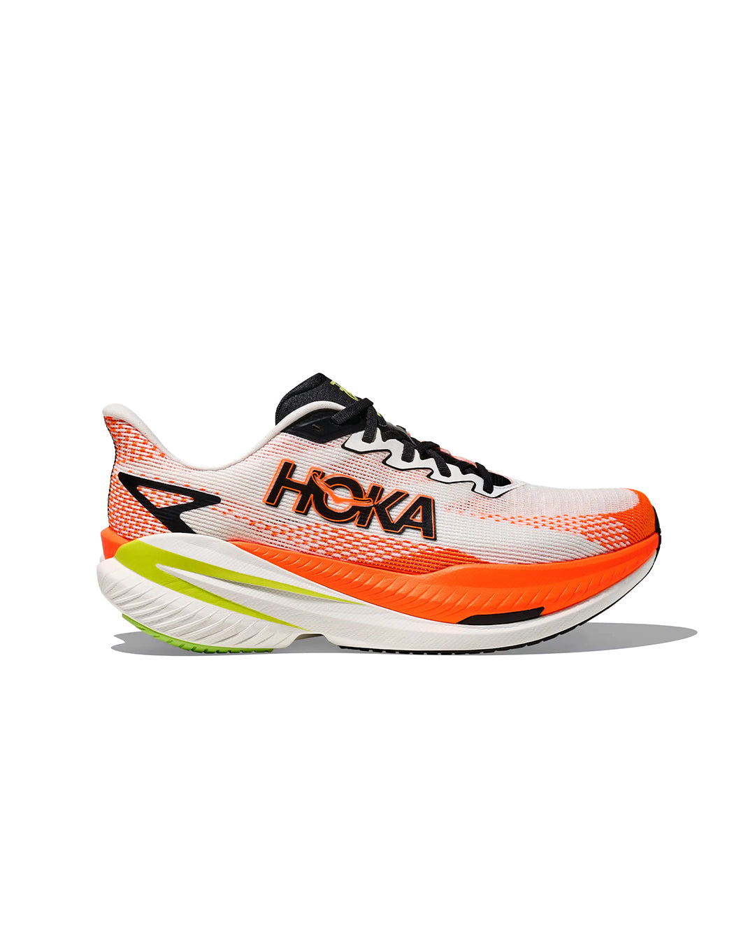 White / Neon Tangerine Mach X 3 Sneaker
