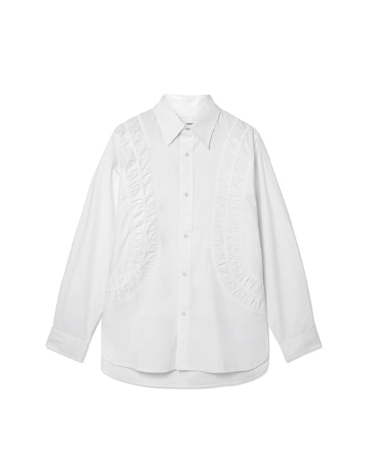 Ivory Typewriter Cotton Oversized Fossil Shirt