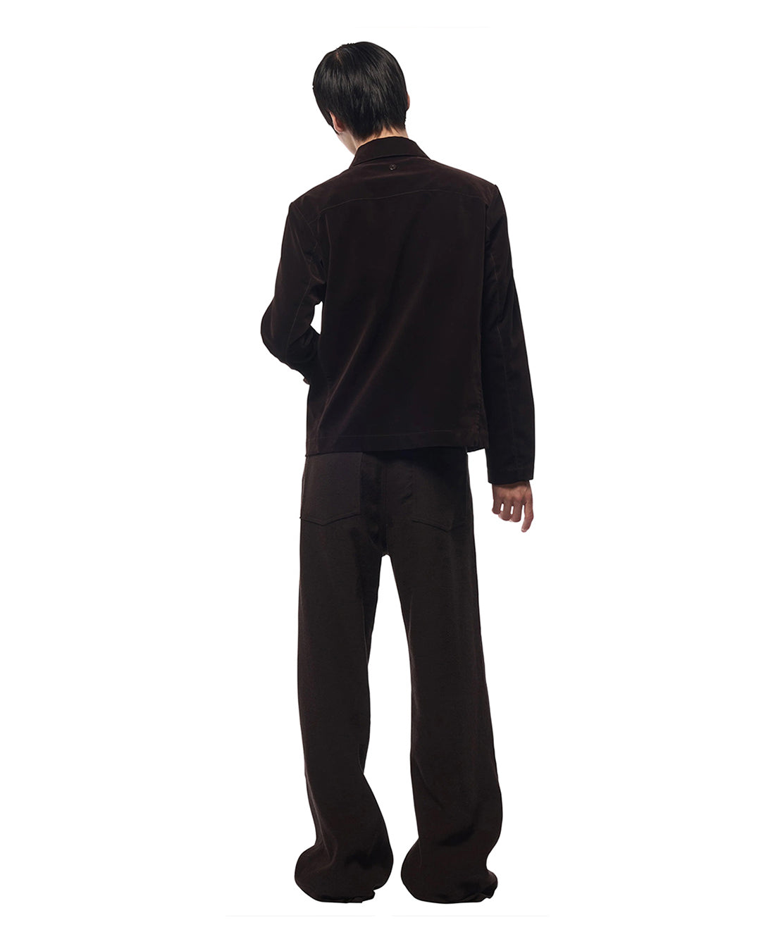 Purple Flocked Denim Francis Blouson