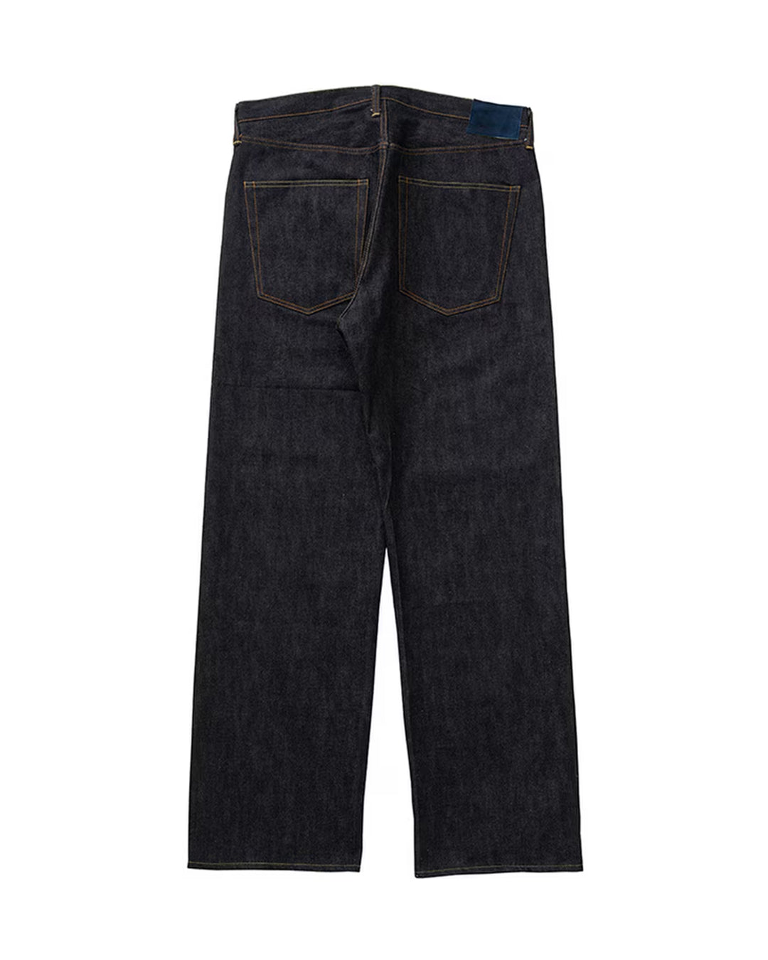 Indigo Social Sculpture 01 Wide Raw Denim Pants