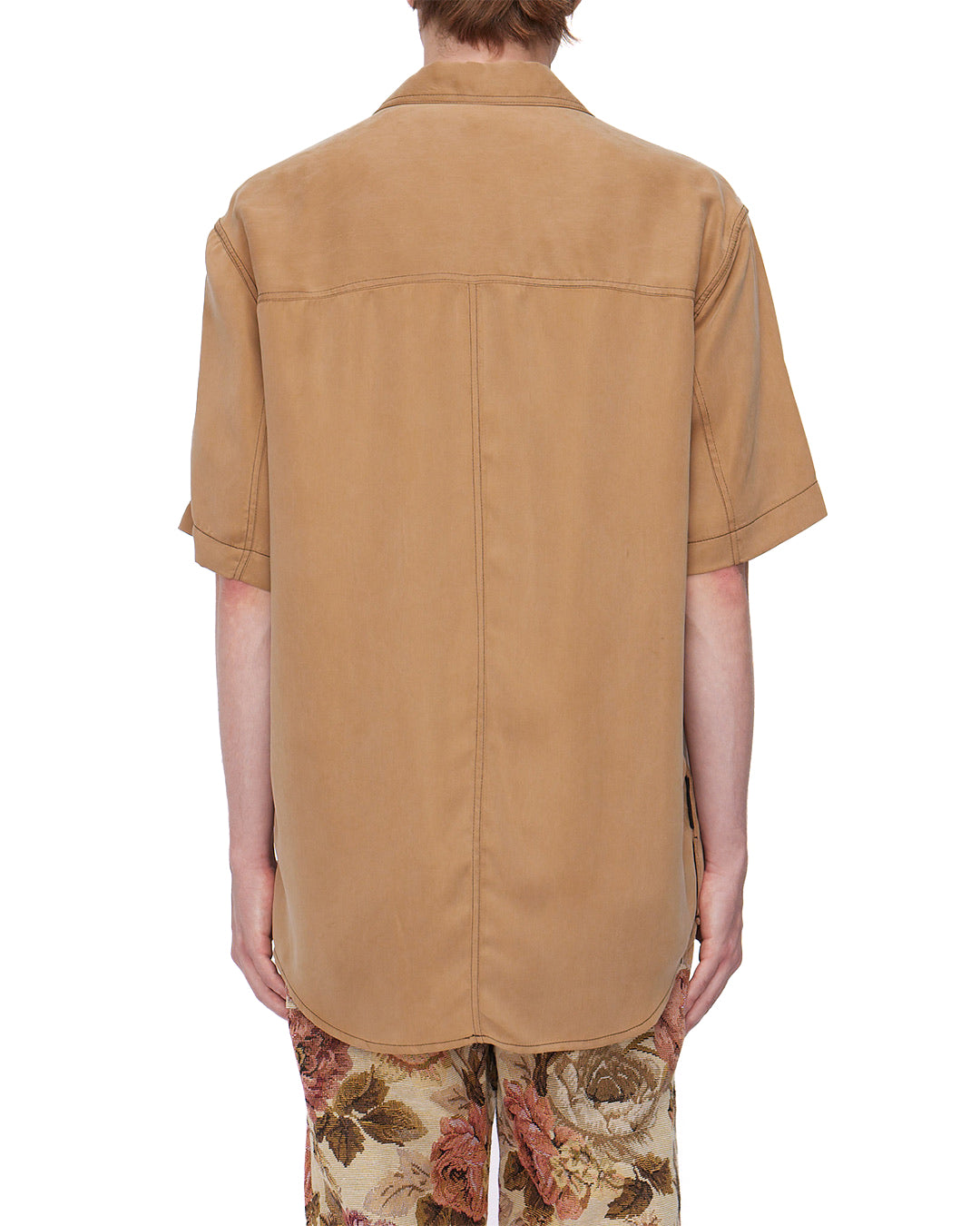 Camel S/S Oversized Shirt