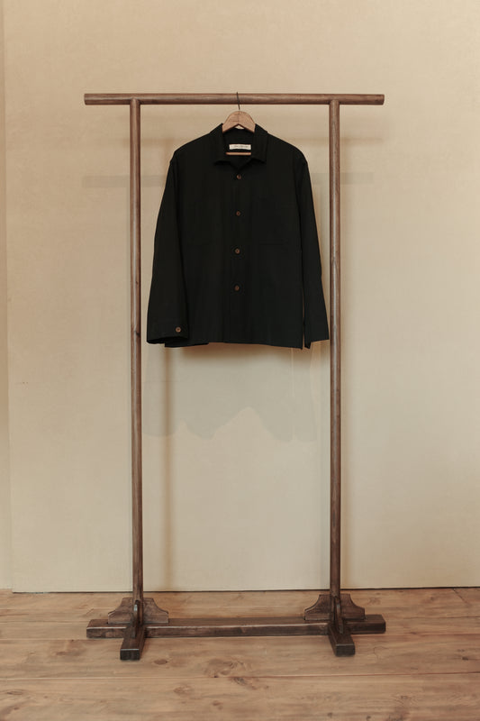 Rinsed Black Boxy Shirt
