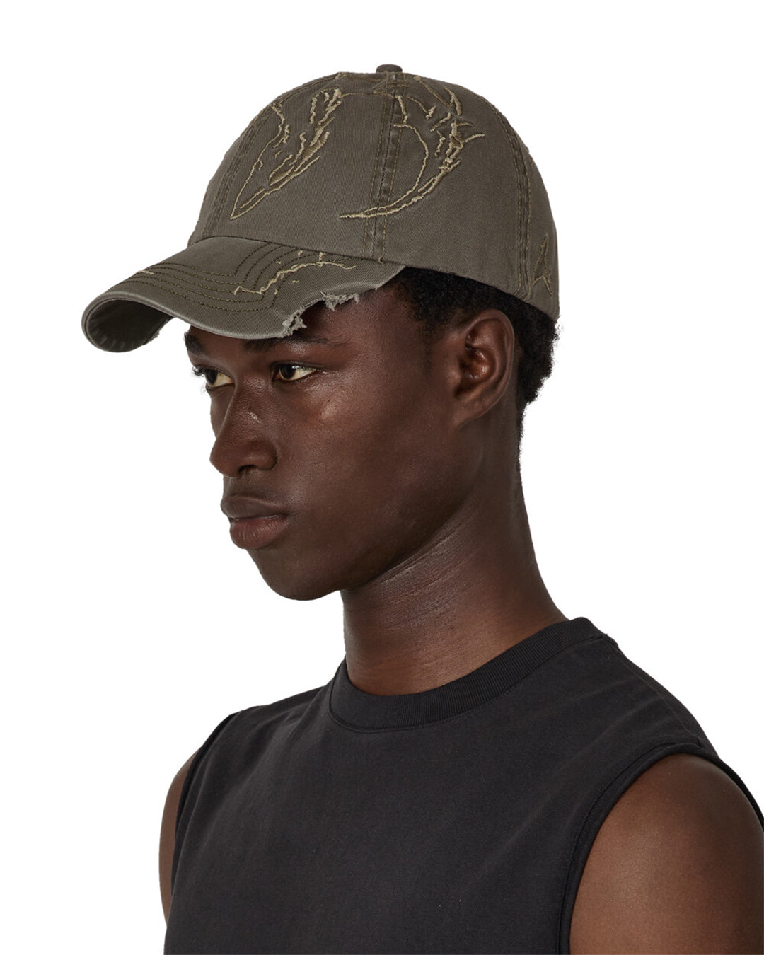 Sage Green Ryli Embriodered 6 Panel Cap