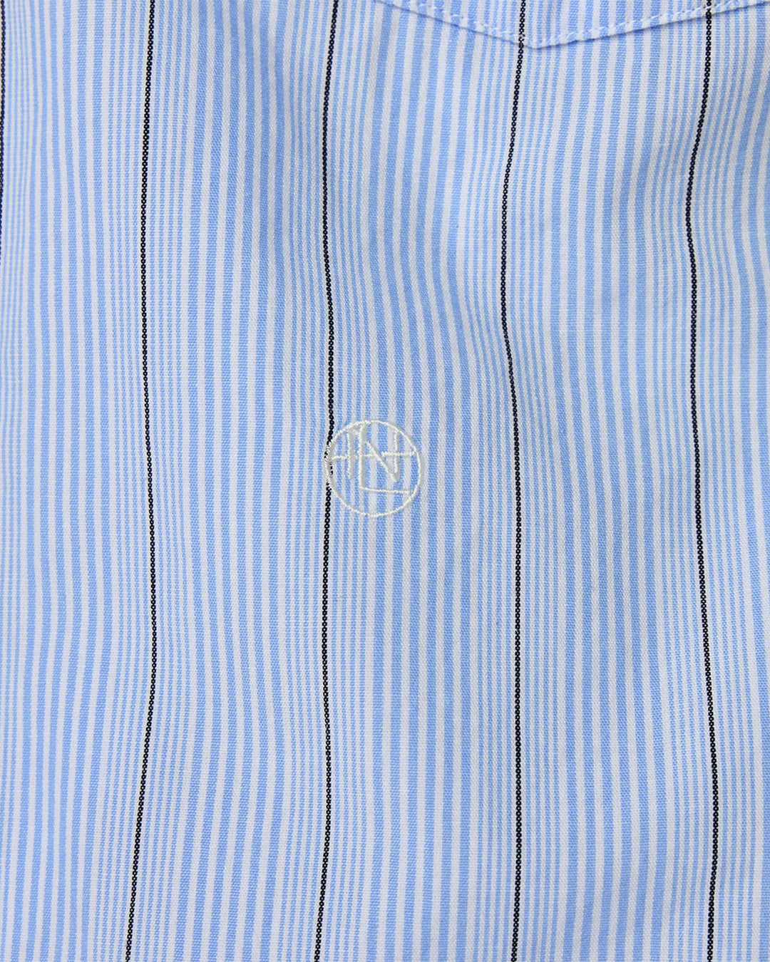 Sax Regular Collar Stripe Wind Shirt