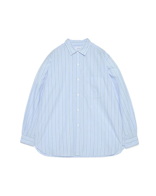 Sax Regular Collar Stripe Wind Shirt