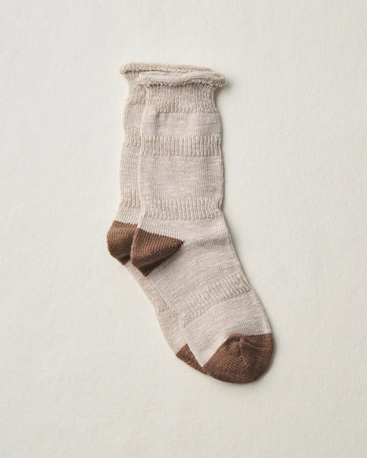 Beige Organic Cotton "PLOOT" Socks