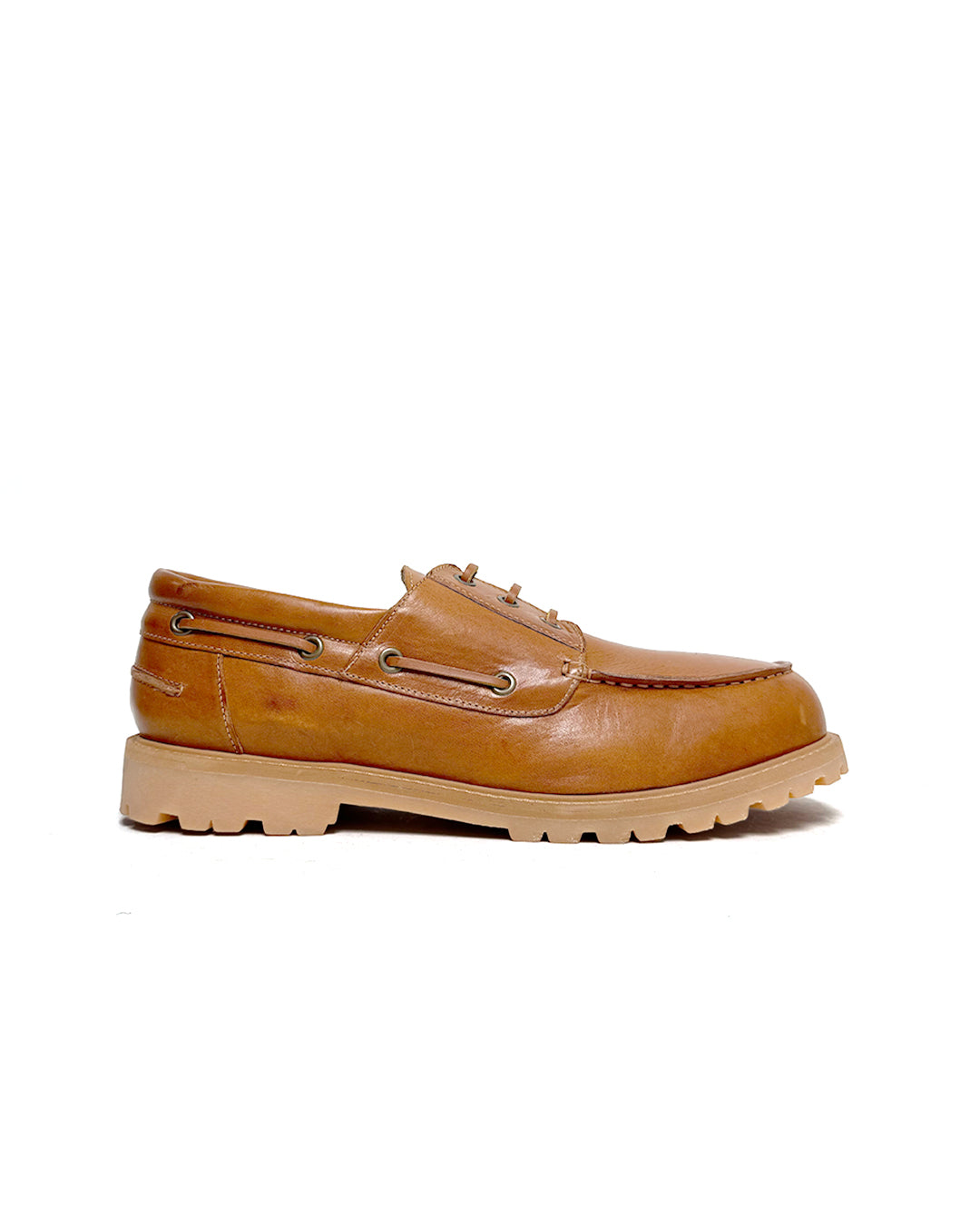 Sand Guston Lace Up Boat Shoe