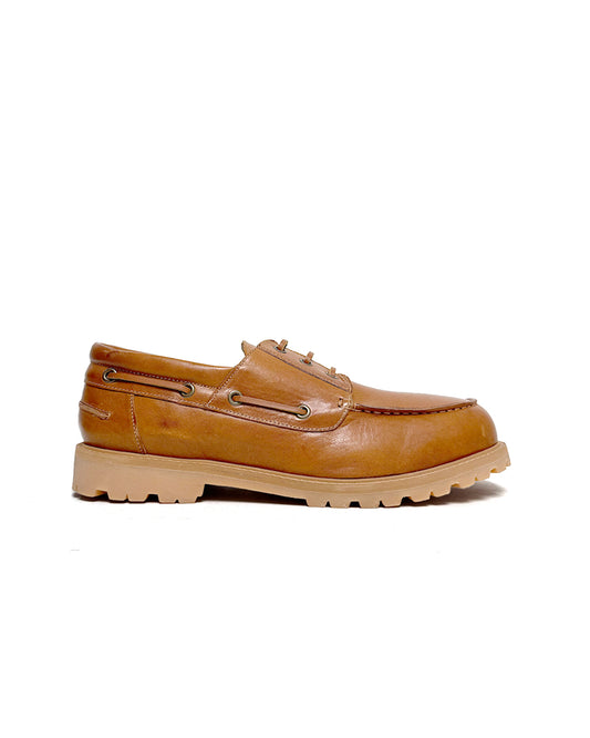 Sand Guston Lace Up Boat Shoe