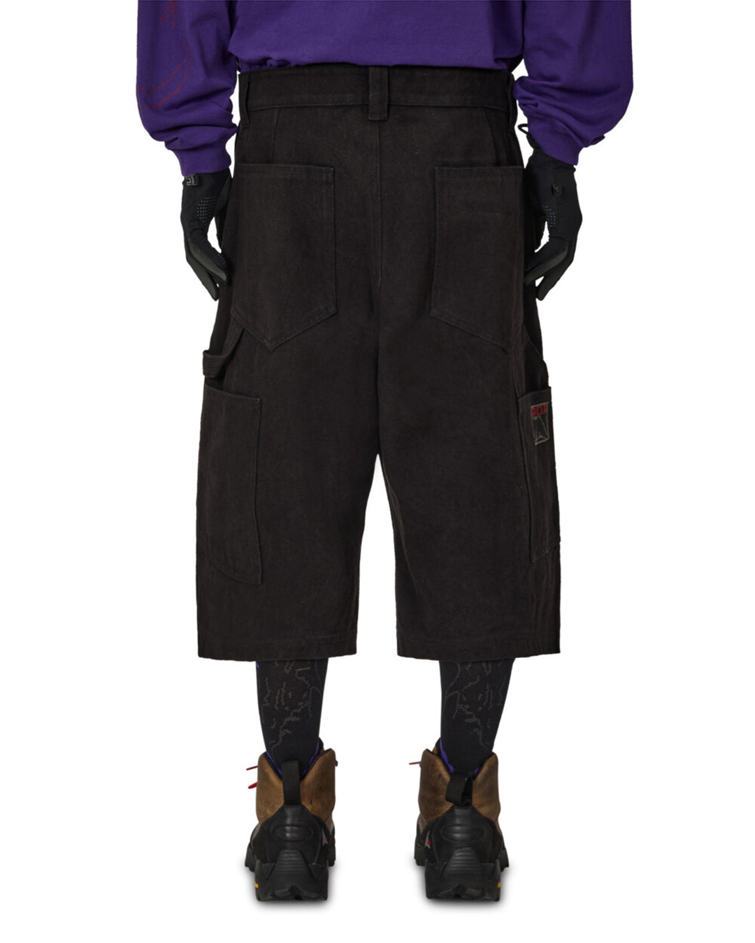 Washed Black Ash Canvas Shorts