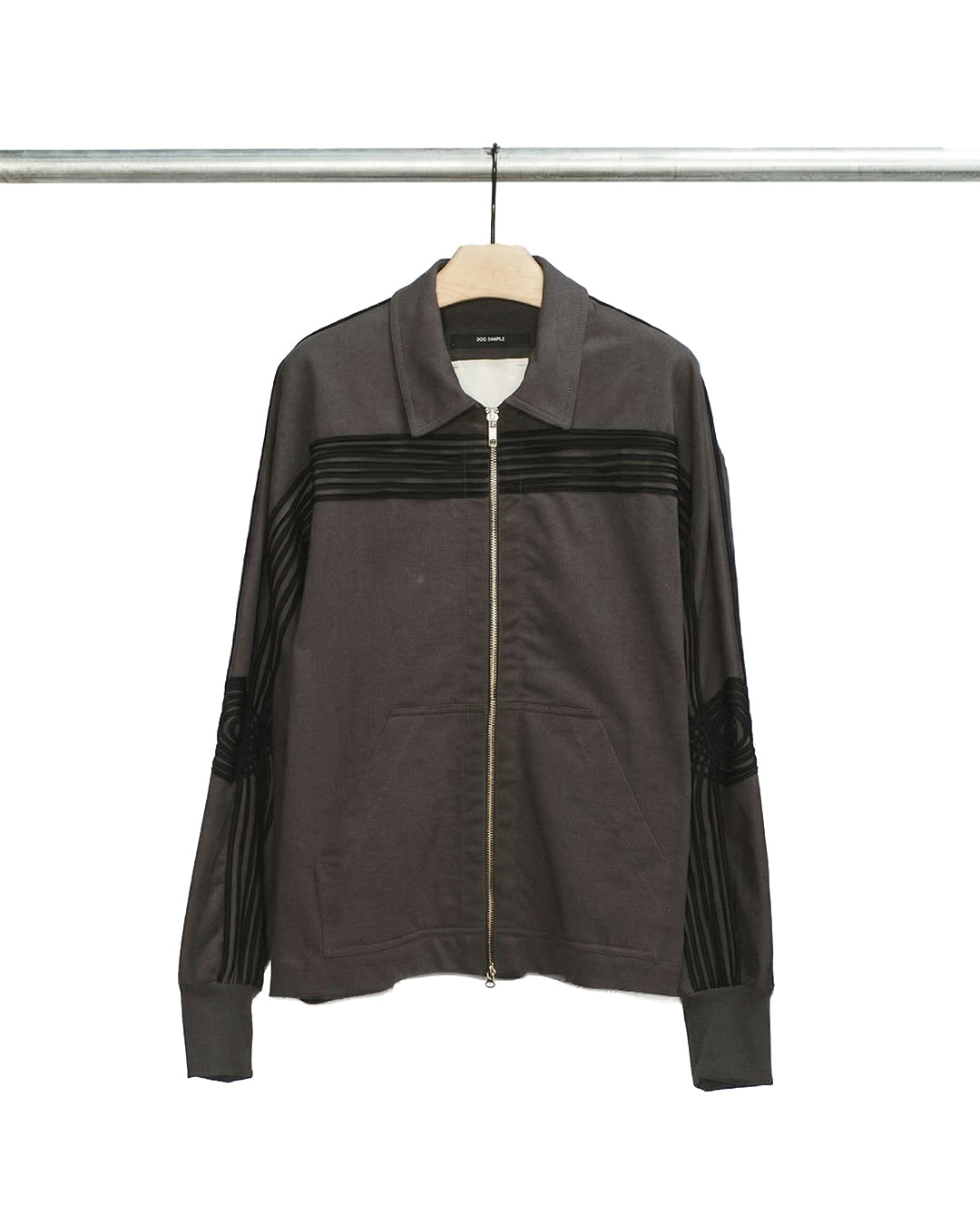 Washed Black "APPLIQUÉ" Track Jacket